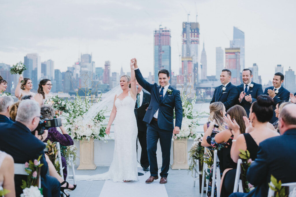 wedding couple in new york