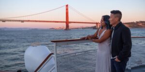 Couple celebrating their anniversary in San Francisco
