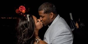 Chicago Couple celebrating their anniversary on City Cruises