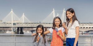 Kids onboard City Cruises during School Holiday in London